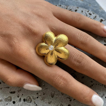 [Gaonasi]Flora Gold Petal Ring