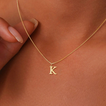 [Gaonasi]Therese Letter Initial Gold Necklace