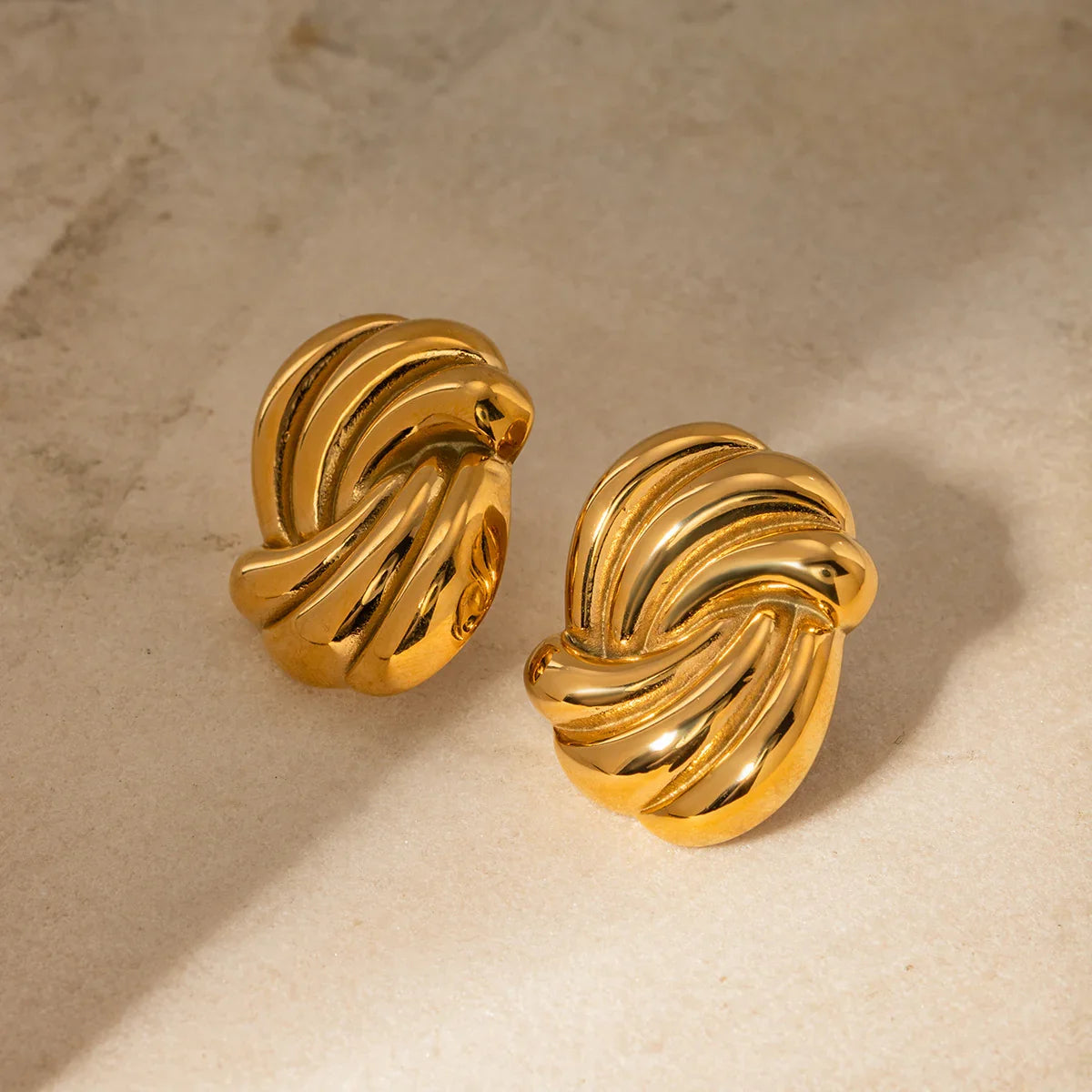 [Gaonasi]Floriana Gold Earrings