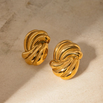 [Gaonasi]Floriana Gold Earrings