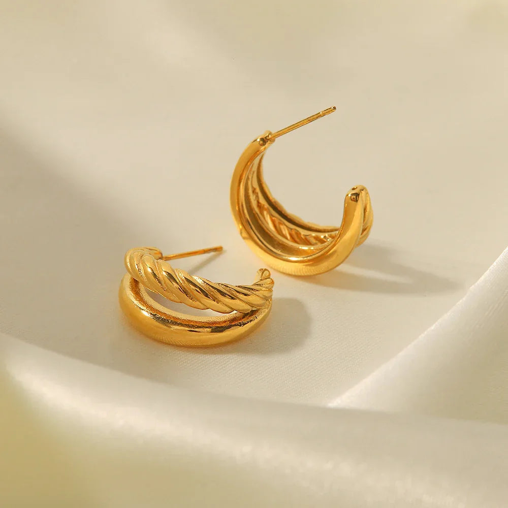 [Gaonasi]Cecilia Layered Earrings