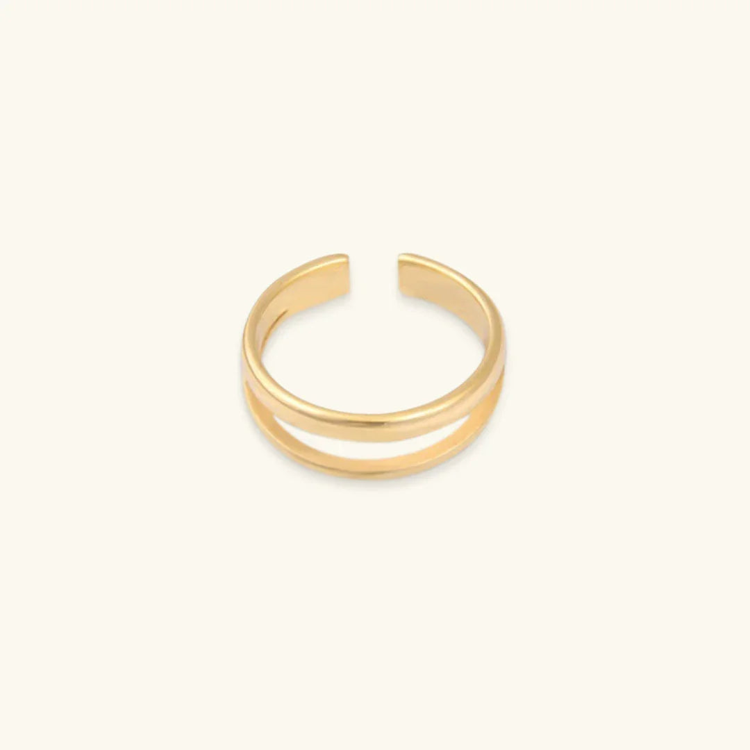 [Gaonasi]Olivia Layered Gold Ring