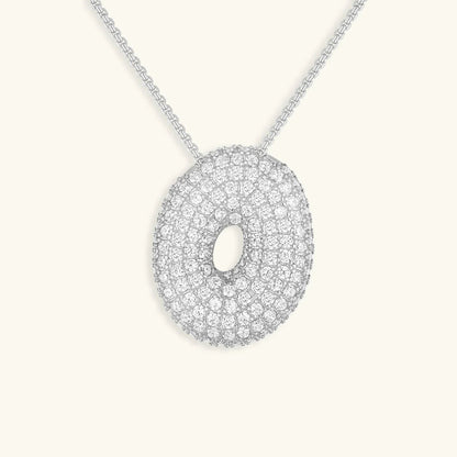 [Gaonasi]Bubble Initial Diamond Necklace
