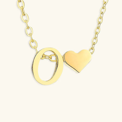 [Gaonasi]Ria Initial Letter Gold Necklace