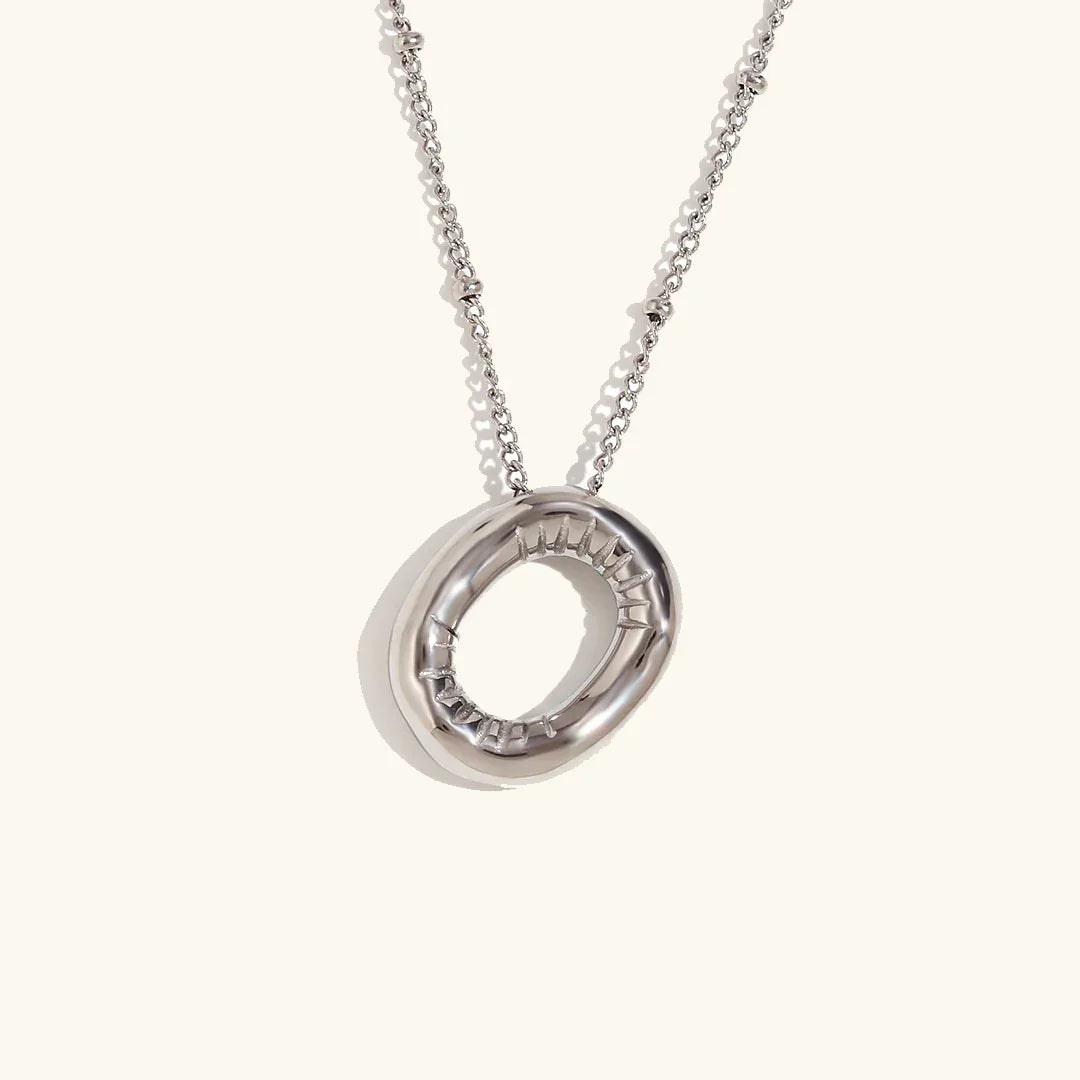[Gaonasi]Balloon Gold Initial Necklace