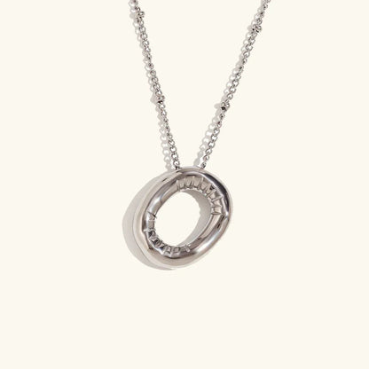 [Gaonasi]Balloon Gold Initial Necklace