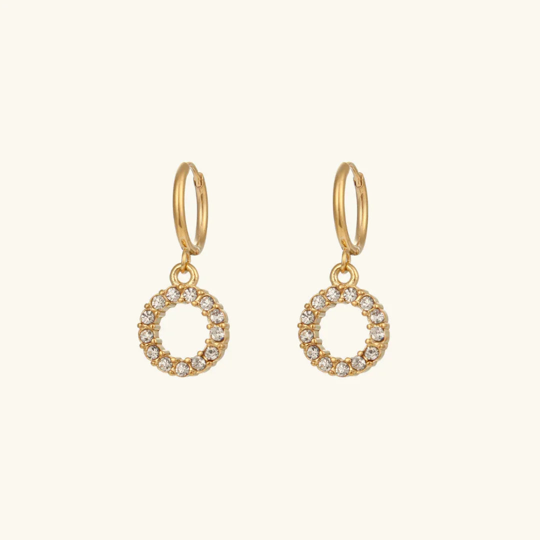 [Gaonasi]Wilhemina Initial Letter Earrings