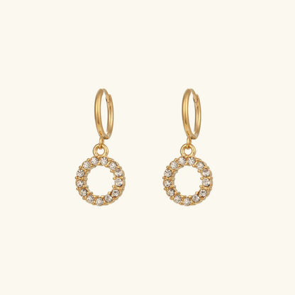 [Gaonasi]Wilhemina Initial Letter Earrings