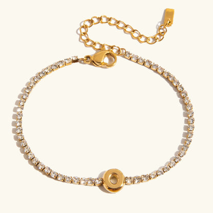 [Gaonasi]Avaria Bubble Letter Tennis Bracelet