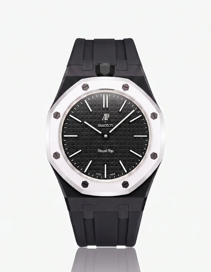 Silicone Strap & Case Royal Pop Ocho Negro(Customize  Colors)