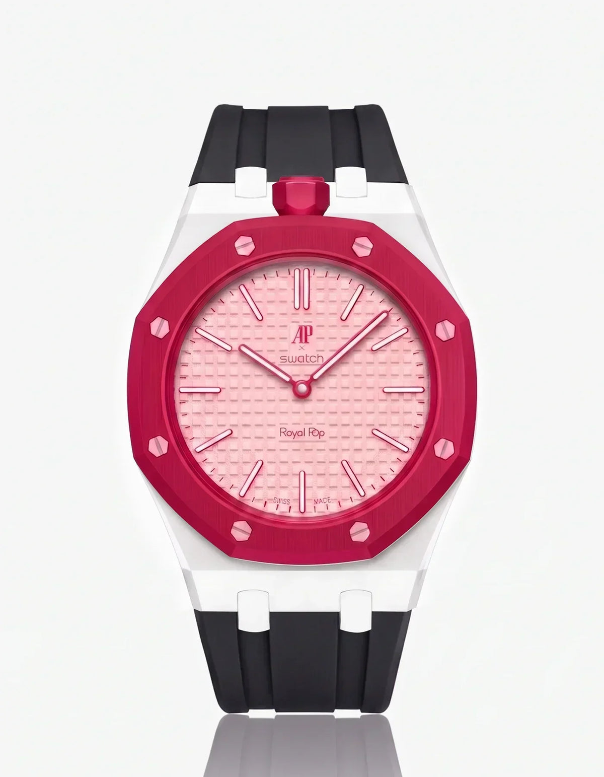 Silicone Strap &  Case  Royal Pop Otto Rosso(Customize  Colors)