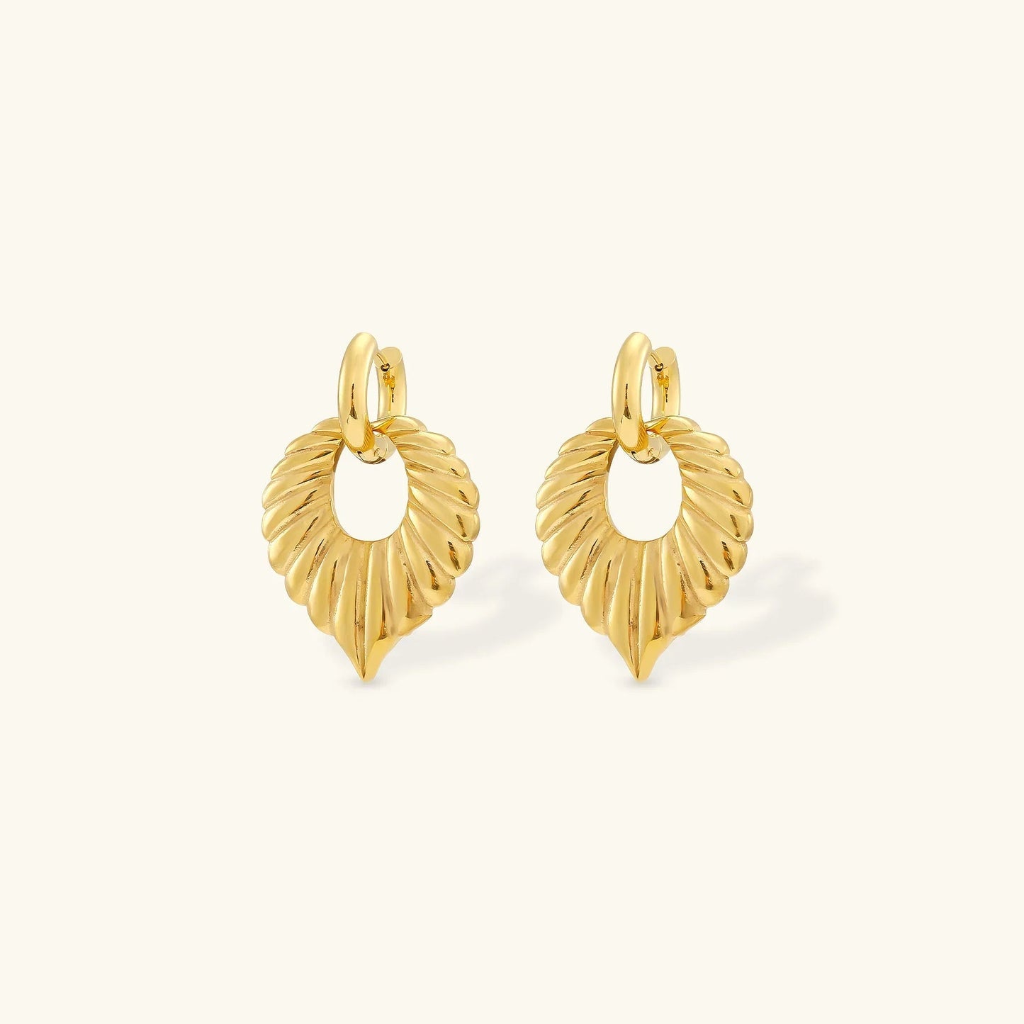 [Gaonasi]Penelope Leaf Earrings