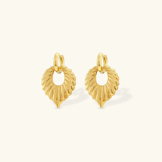 [Gaonasi]Penelope Leaf Earrings