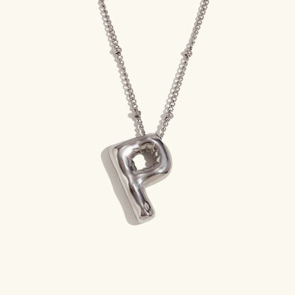 [Gaonasi]Balloon Gold Initial Necklace