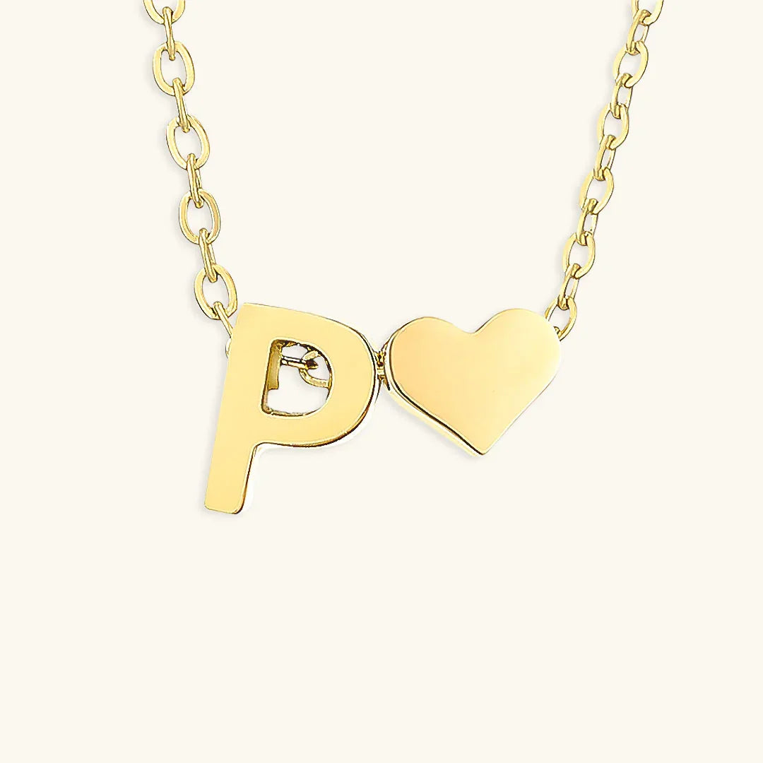 [Gaonasi]Ria Initial Letter Gold Necklace