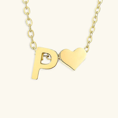 [Gaonasi]Ria Initial Letter Gold Necklace
