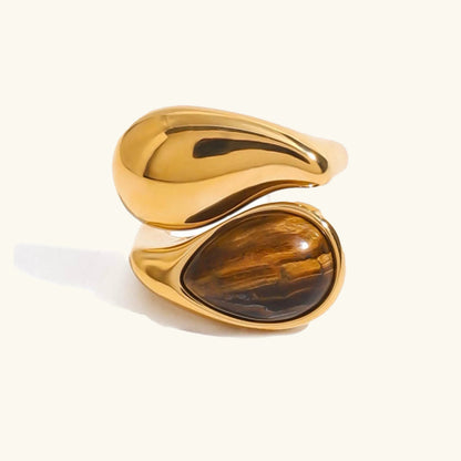 [Gaonasi]Mara Amber Pearl Ring