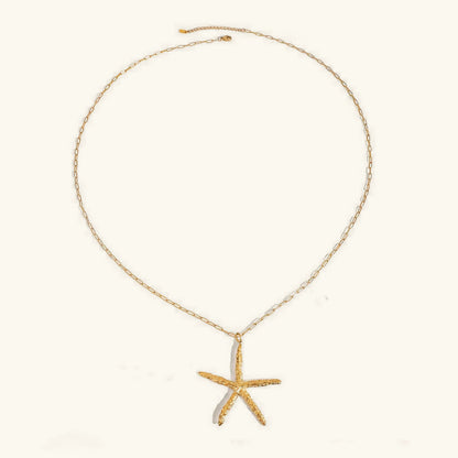 [Gaonasi]Claudia Gold Starfish Necklace