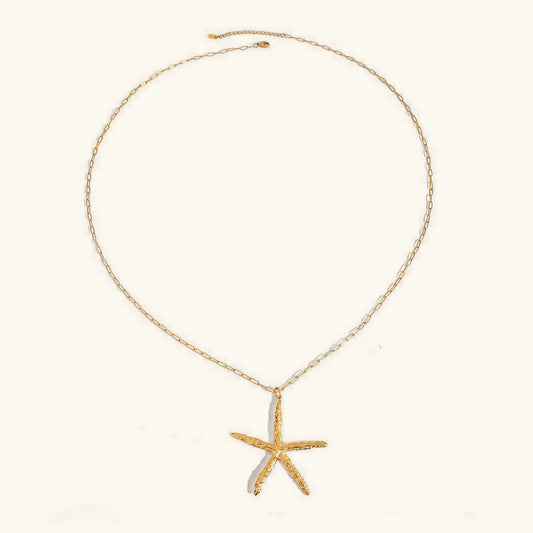 [Gaonasi]Claudia Gold Starfish Necklace