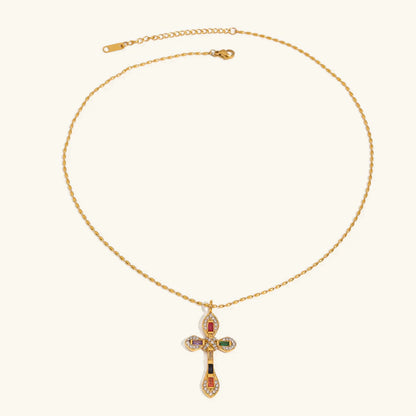 [Gaonasi]Olea Diamond Crucifix