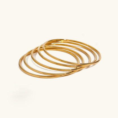 [Gaonasi]Shannon Gold Bangle Set