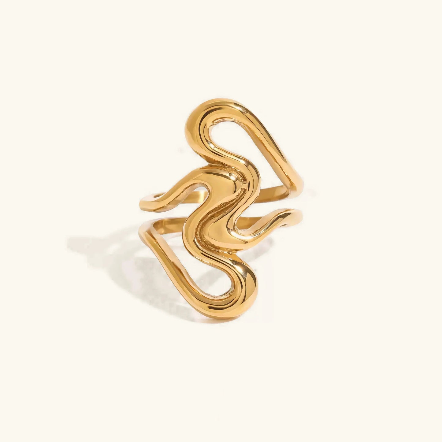 [Gaonasi]Corina Abstract Gold Ring