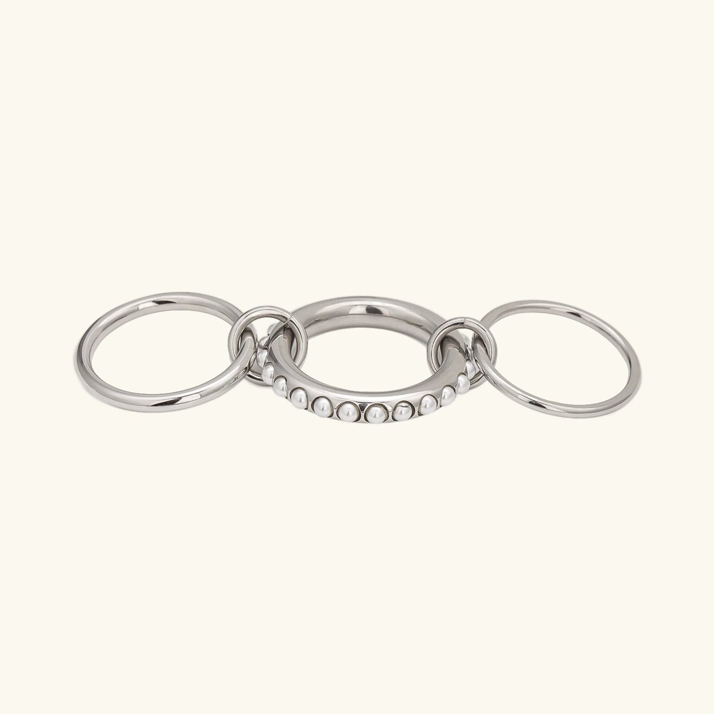 [Gaonasi]Mikayla Stacked Freshwater Pearl Ring