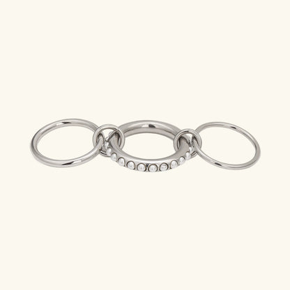 [Gaonasi]Mikayla Stacked Freshwater Pearl Ring
