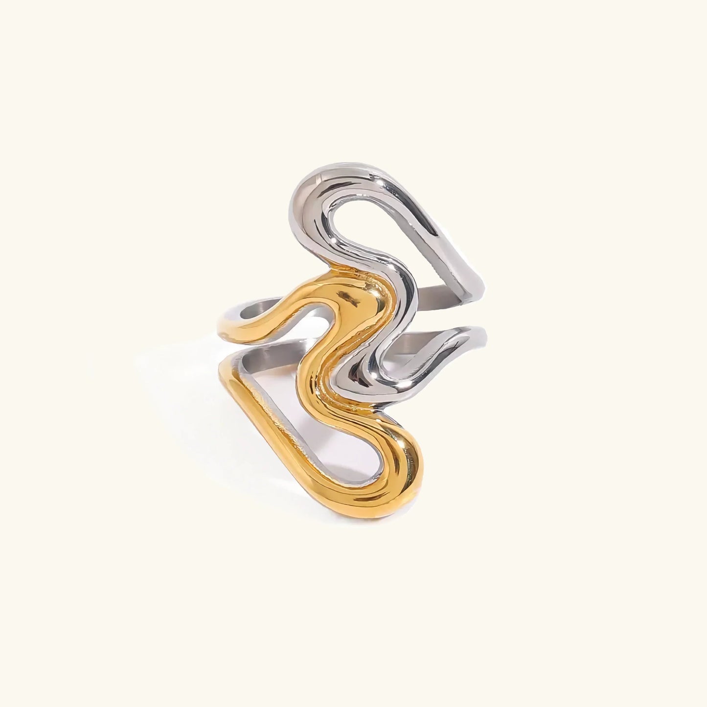 [Gaonasi]Corina Abstract Gold Ring