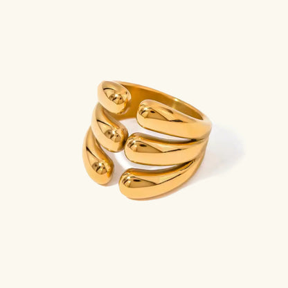 [Gaonasi]Cassiel Layered Gold Ring