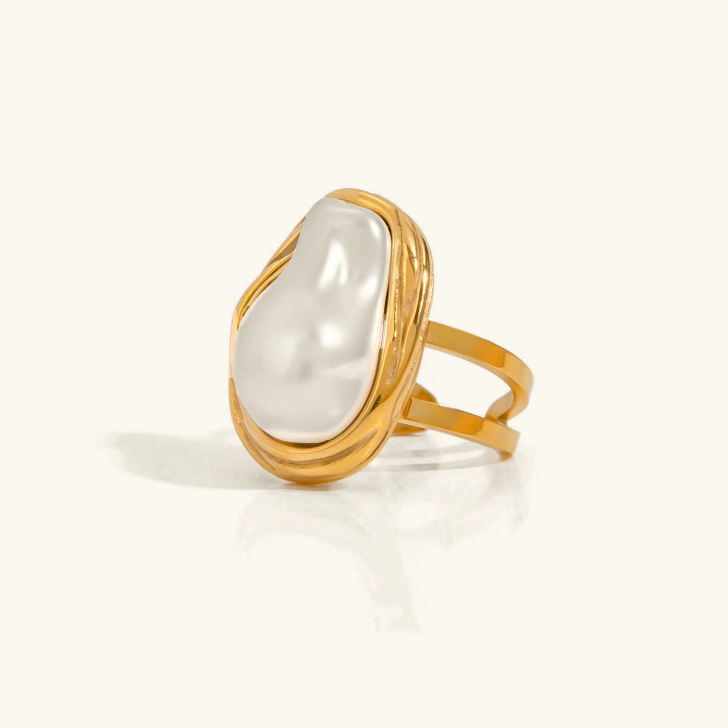 [Gaonasi]Charis Gold Pearl Ring