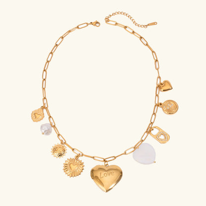 [Gaonasi]Lianne Gold Heart Locket