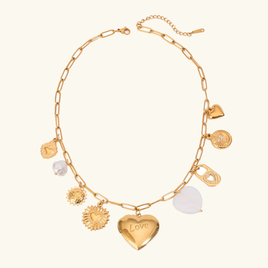 [Gaonasi]Lianne Gold Heart Locket