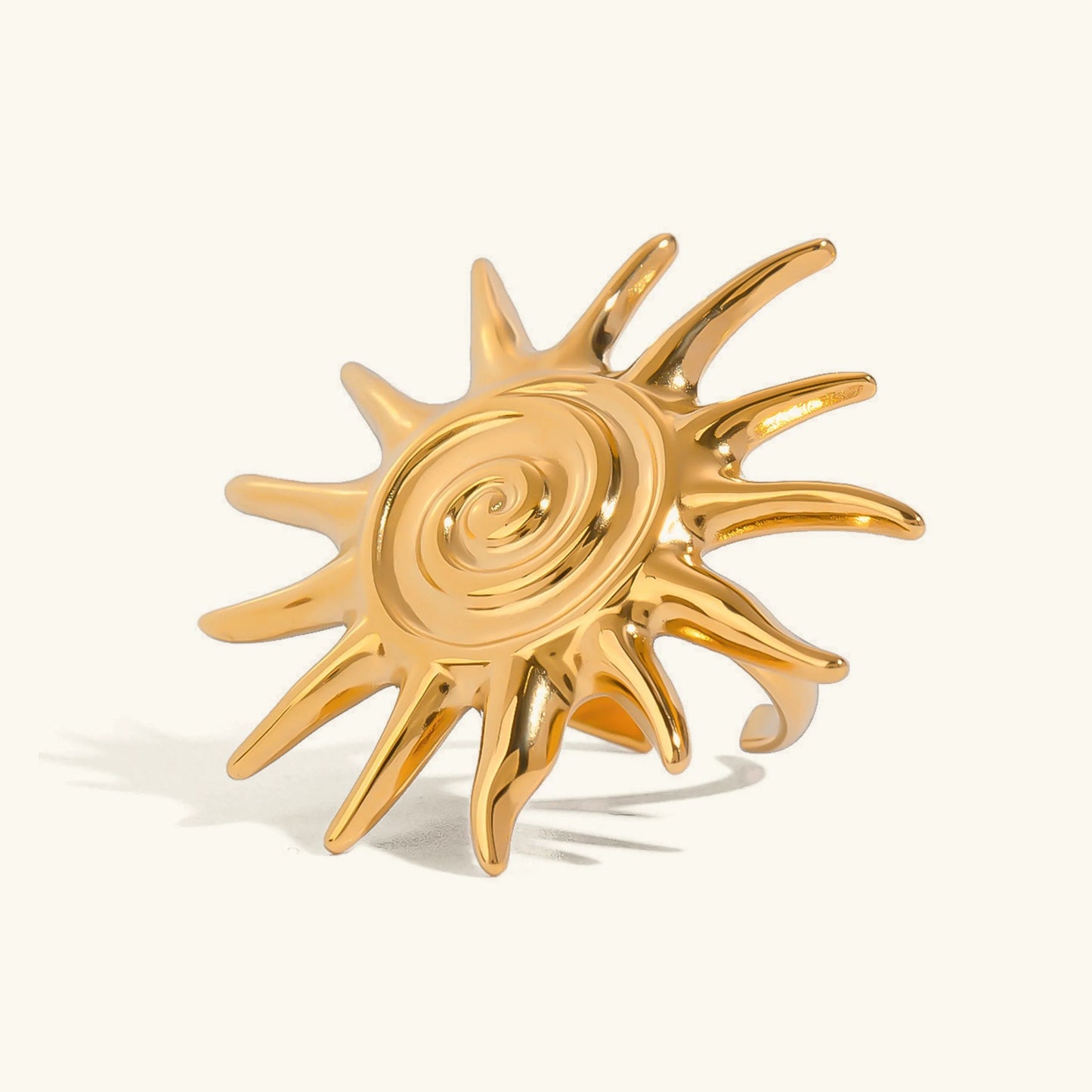 [Gaonasi]Solstice Golden Sun Ring