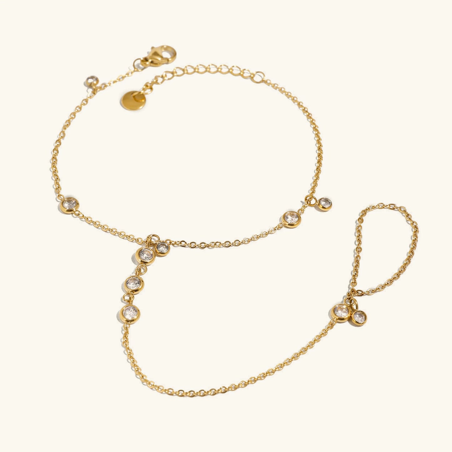 [Gaonasi]Elina Diamond Hand Chain