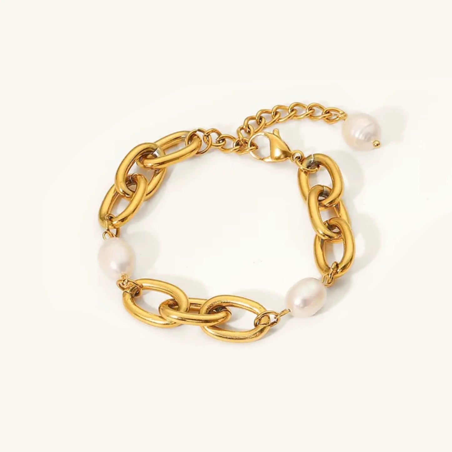 [Gaonasi]Ysabel Chunky Freshwater Pearl Bracelet