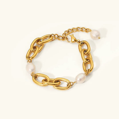 [Gaonasi]Ysabel Chunky Freshwater Pearl Bracelet