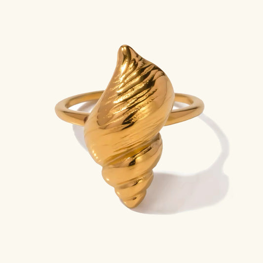 [Gaonasi]Ohana Sea Conch Gold Ring