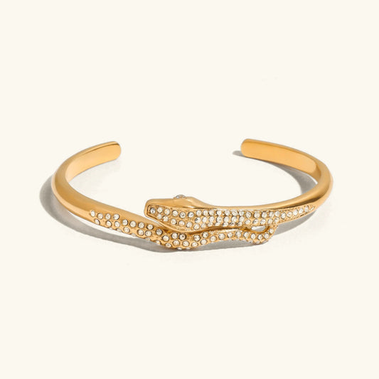 [Gaonasi]Rosalee Serpentine Diamond Bangle