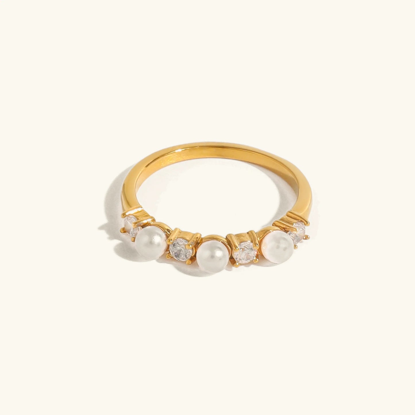 [Gaonasi]Keisha Diamond Pearl Ring