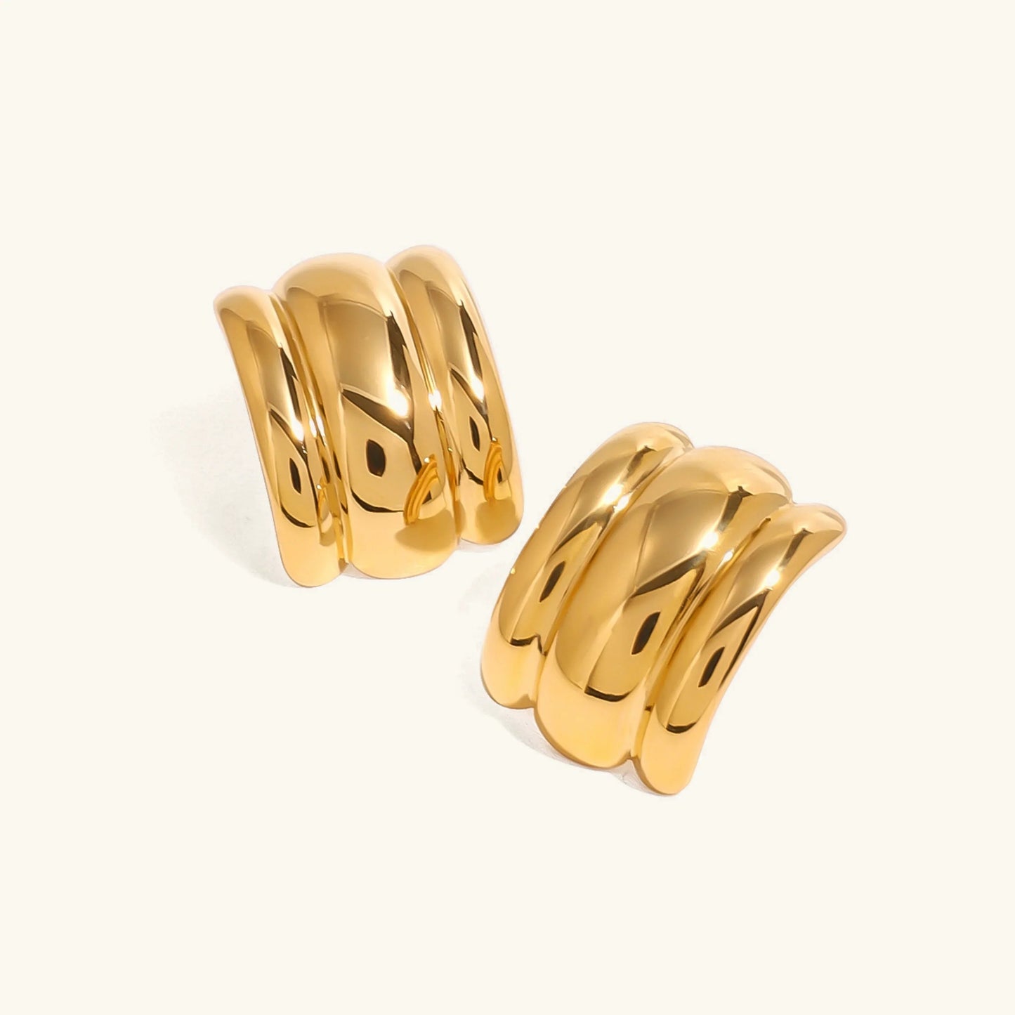 [Gaonasi]Angela Gold Arch Earrings