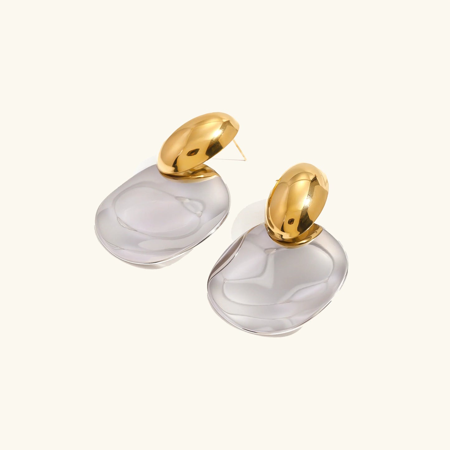 [Gaonasi]Destiny Chunky Gold Drop Earrings