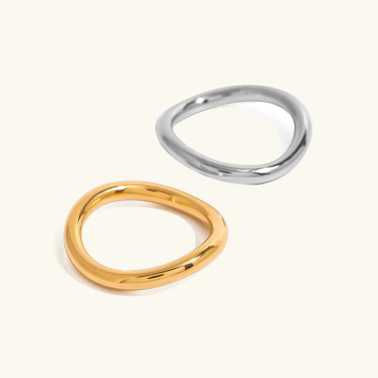 [Gaonasi]Miley Gold & Silver Layered Rings
