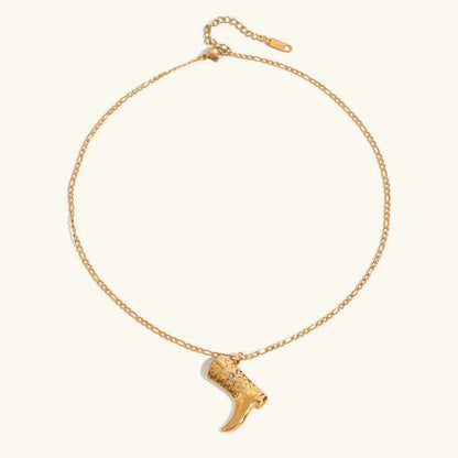 [Gaonasi]Makayla Gold Boot Pendant