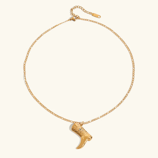 [Gaonasi]Makayla Gold Boot Pendant