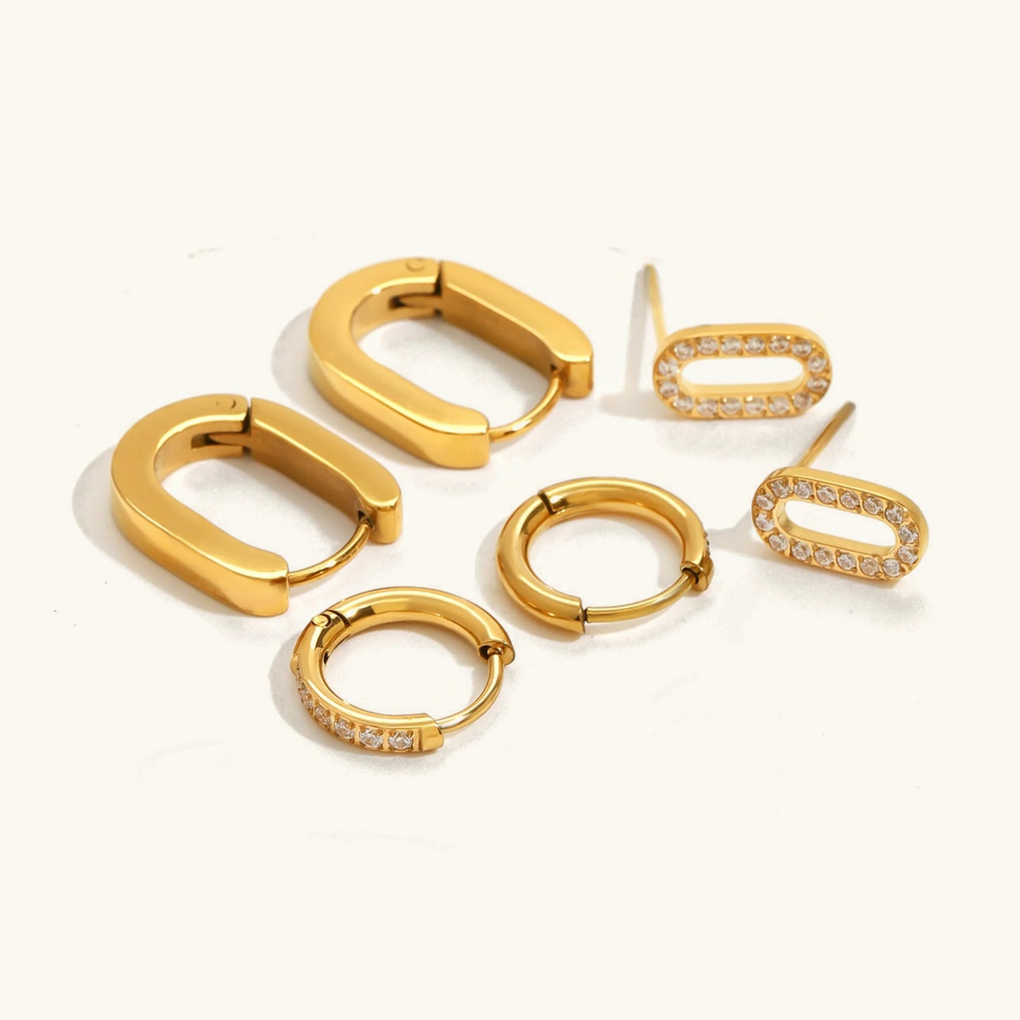 [Gaonasi]Ryleigh Diamond Hoop Bundle