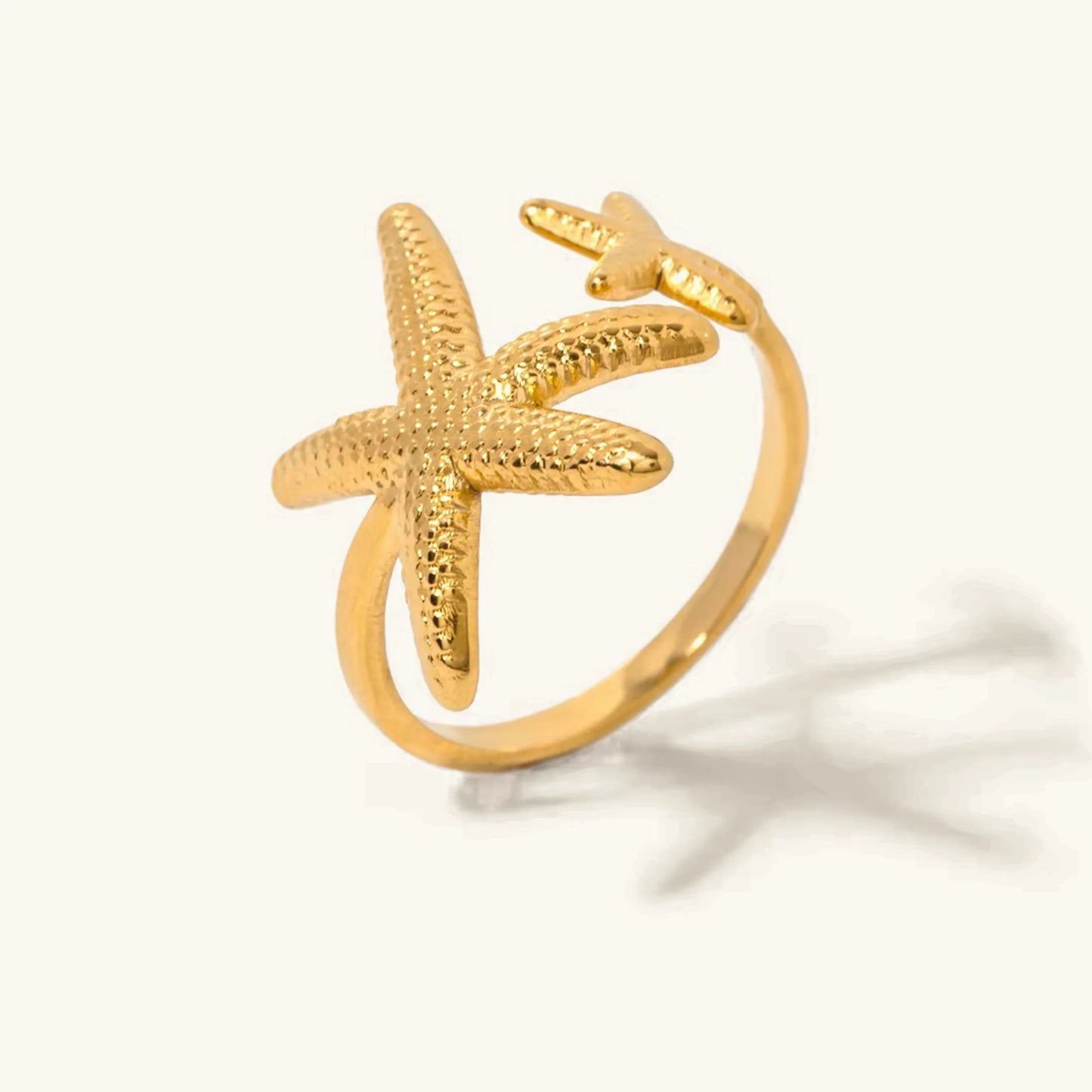[Gaonasi]Seastar Gold Starfish Ring