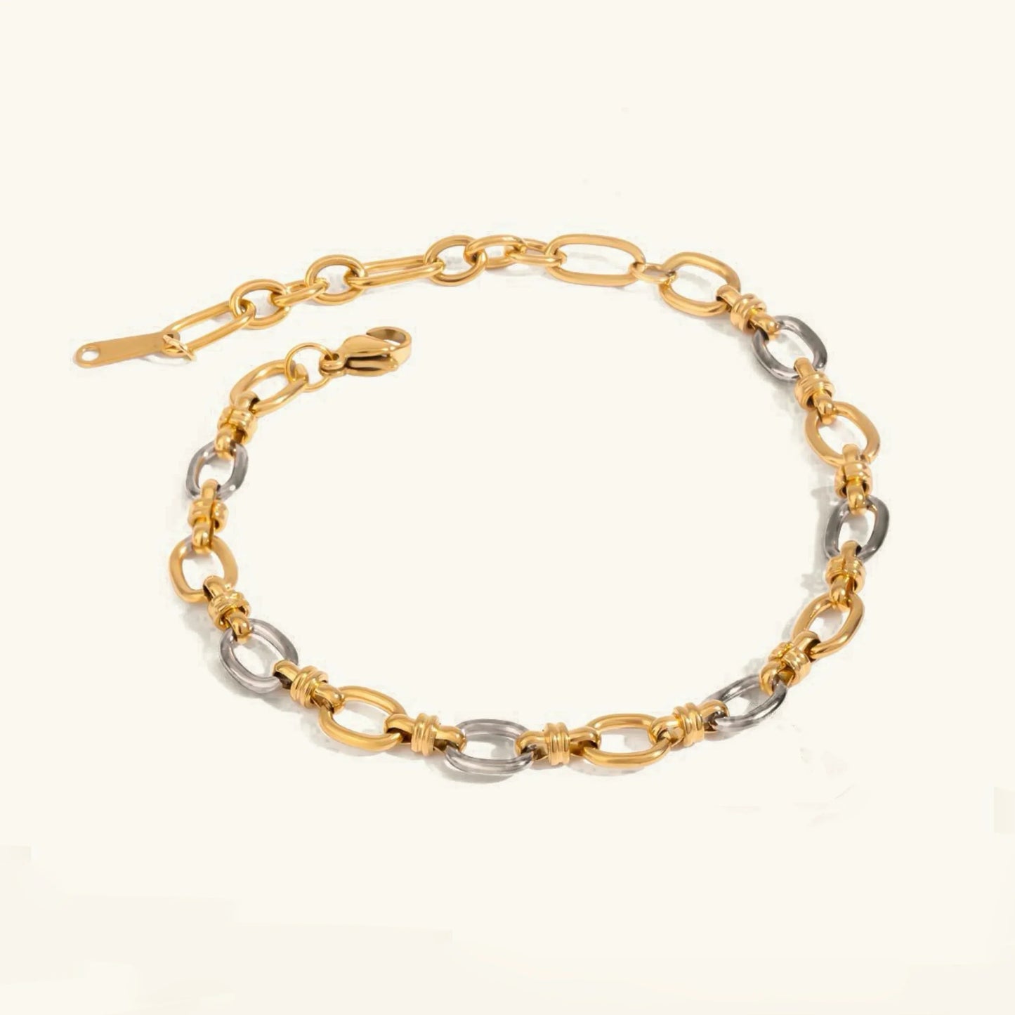 [Gaonasi]Addison Two Tone Gold Bracelet