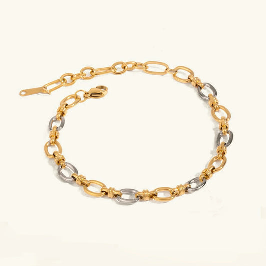 [Gaonasi]Addison Two Tone Gold Bracelet