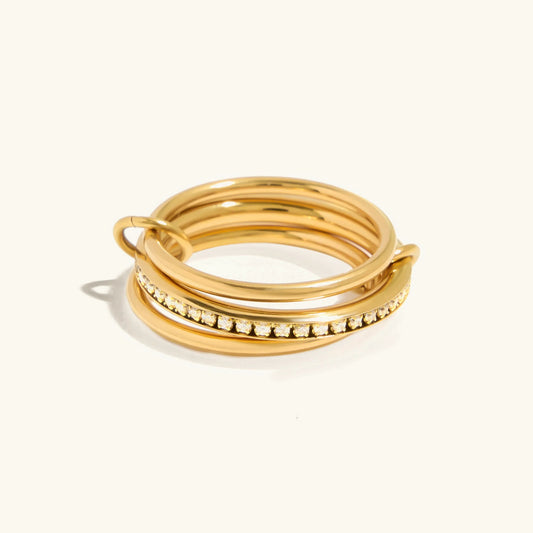 [Gaonasi]Divine Diamond Ring Stack